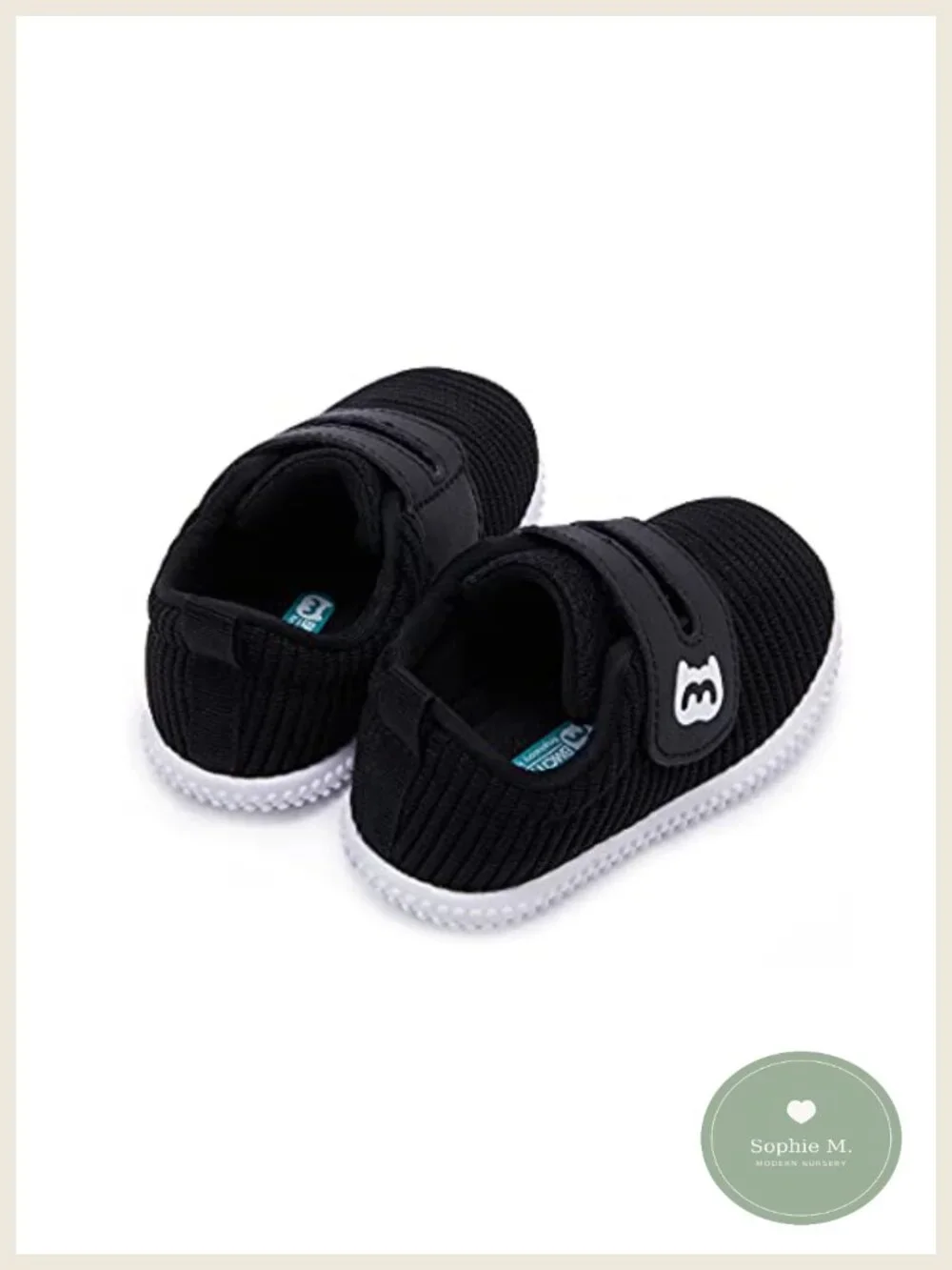 Baby First Walker Shoes Non-Slip Breathable Hook & Loop Sneakers